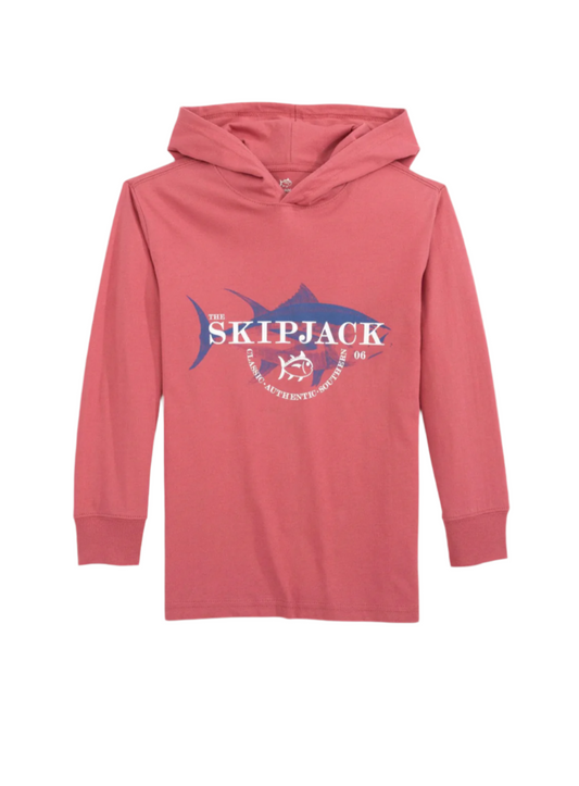 Youth Skipjack LS Hoodie T-Shirt Baroque Rose