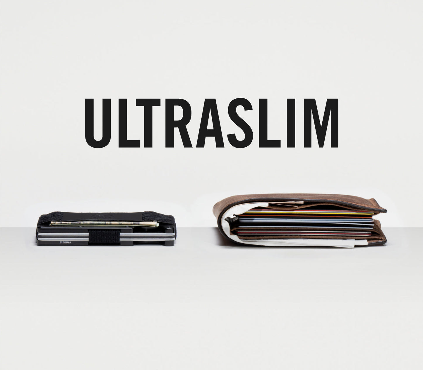 The Ridge Wallet  (Ceramic) Cash Strap Slate