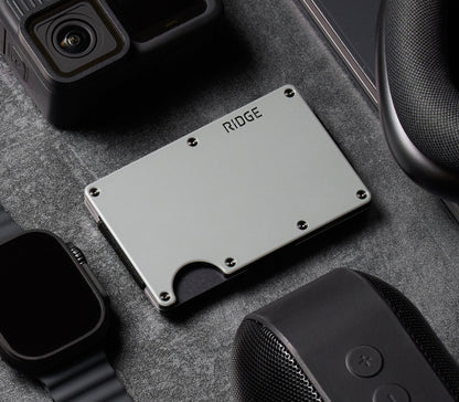 The Ridge Wallet  (Ceramic) Cash Strap Slate