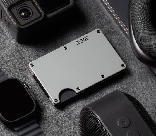 The Ridge Wallet  (Ceramic) Cash Strap Slate