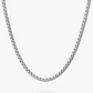 Boxchain Necklace 55cm Silver
