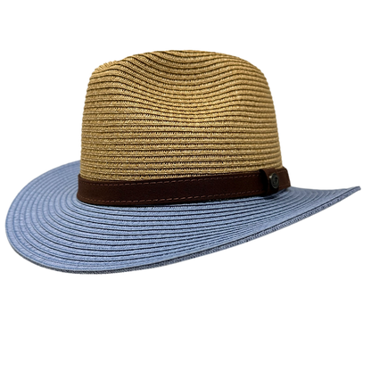 Superfecta Ultra-Fine Braid Hat Natural/Blue
