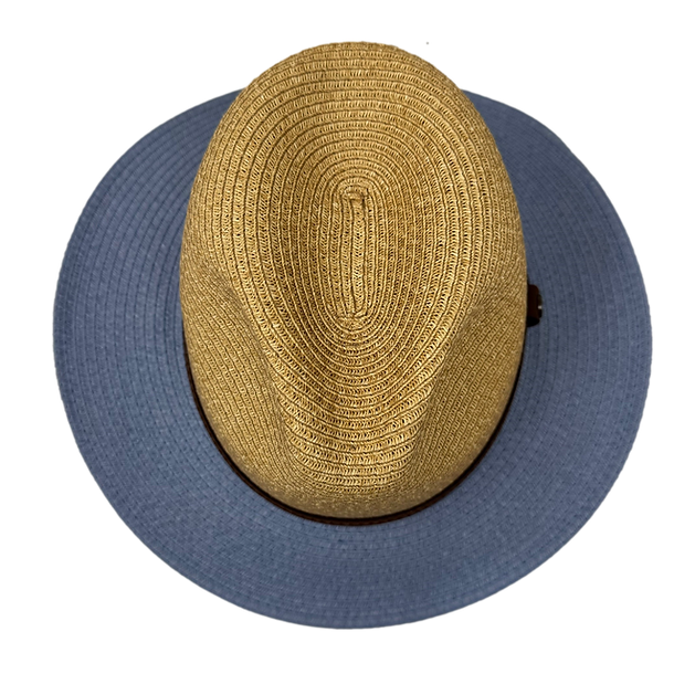 Superfecta Ultra-Fine Braid Hat Natural/Blue