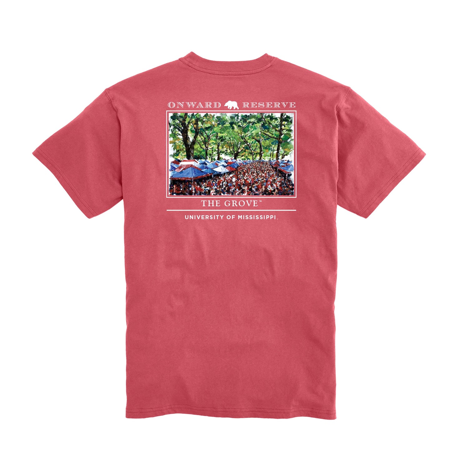 The Grove  SS T-Shirt Washed Red
