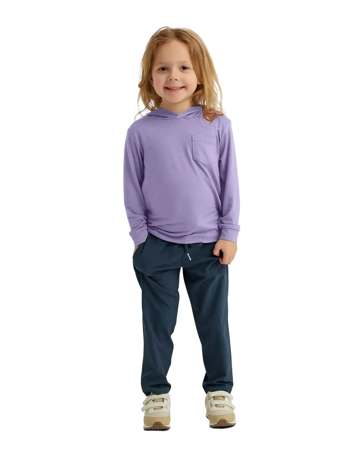 Youth Bamboo Shade Hoodie Bright Lavander