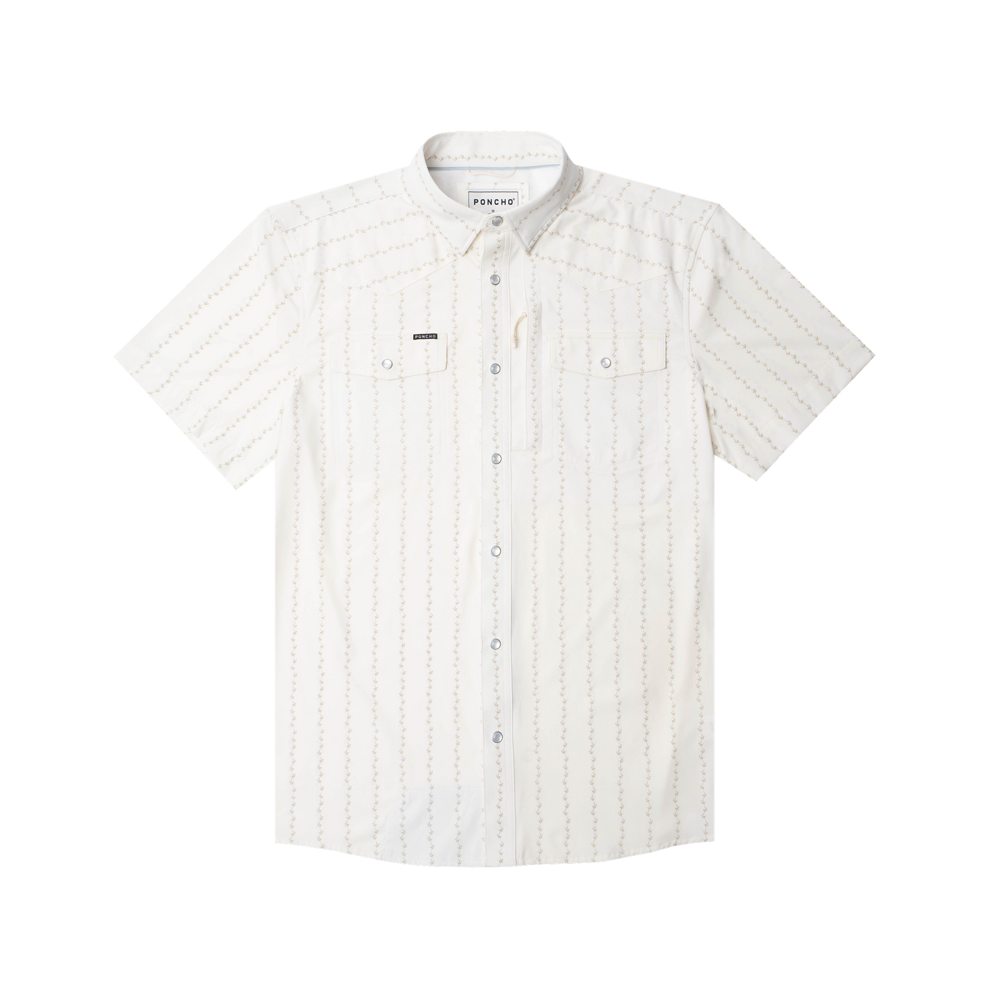 The 1836 Western SS Shirt Reg Fit White/Blue