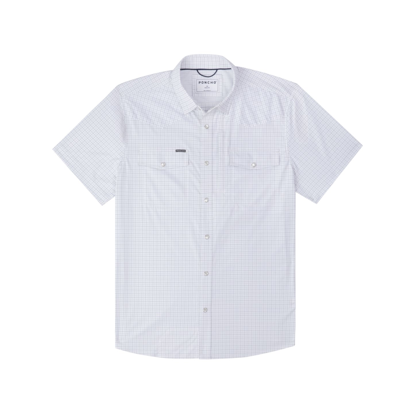 The Auctioneer Western SS Shirt Reg Fit Dbl Blue Check