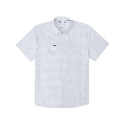The Auctioneer Western SS Shirt Reg Fit Dbl Blue Check