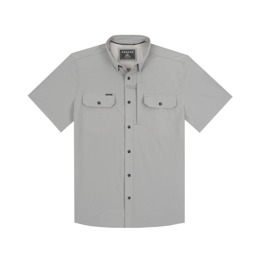 The Big Iron Original Fishing SS Shirt Slim Fit Dk Grey