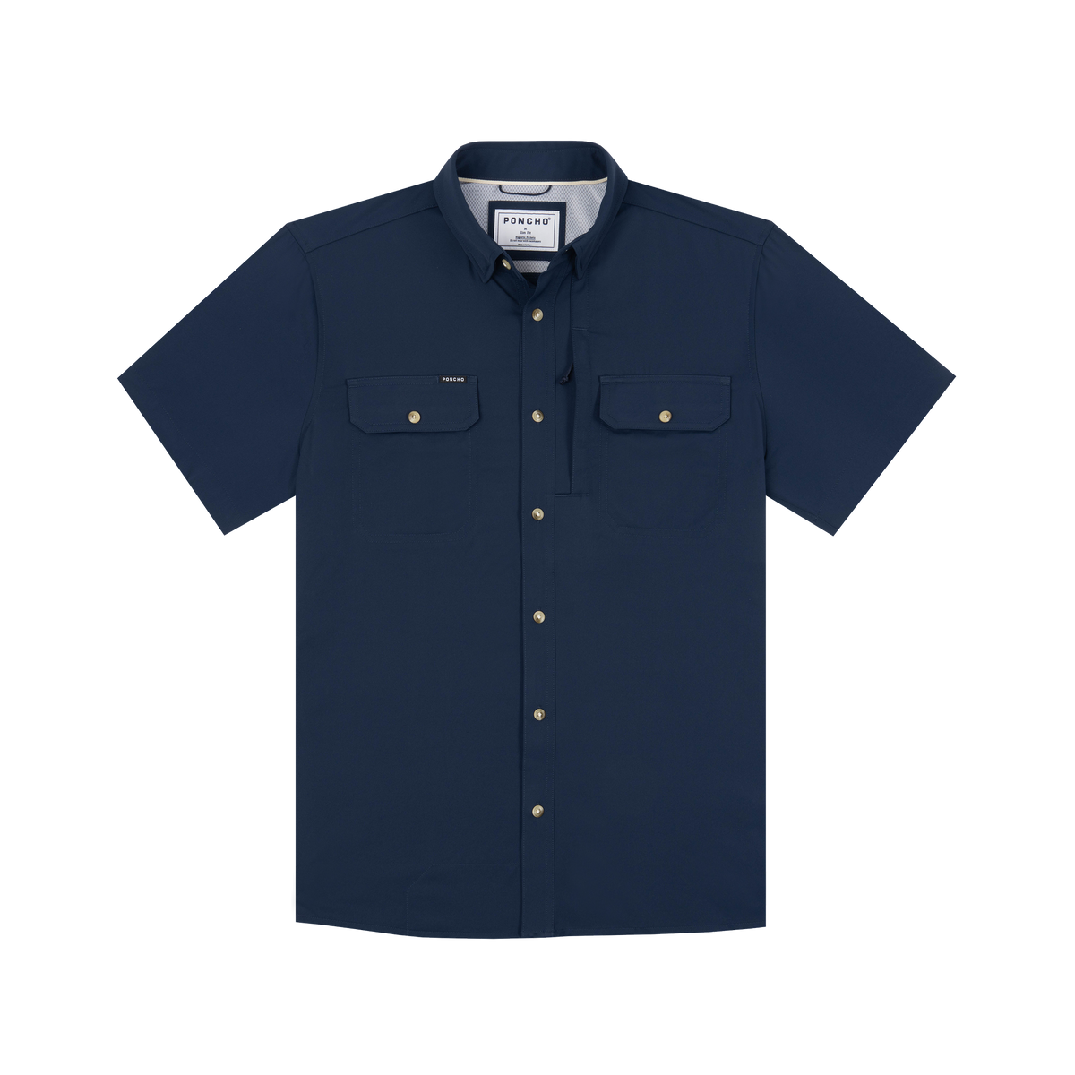 The Captain Original Fishing SS Shirt Navy