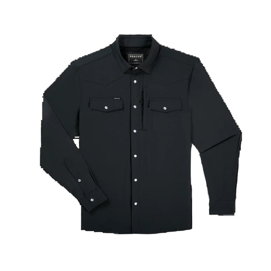 The Charro Western LS Shirt Slim Fit Black