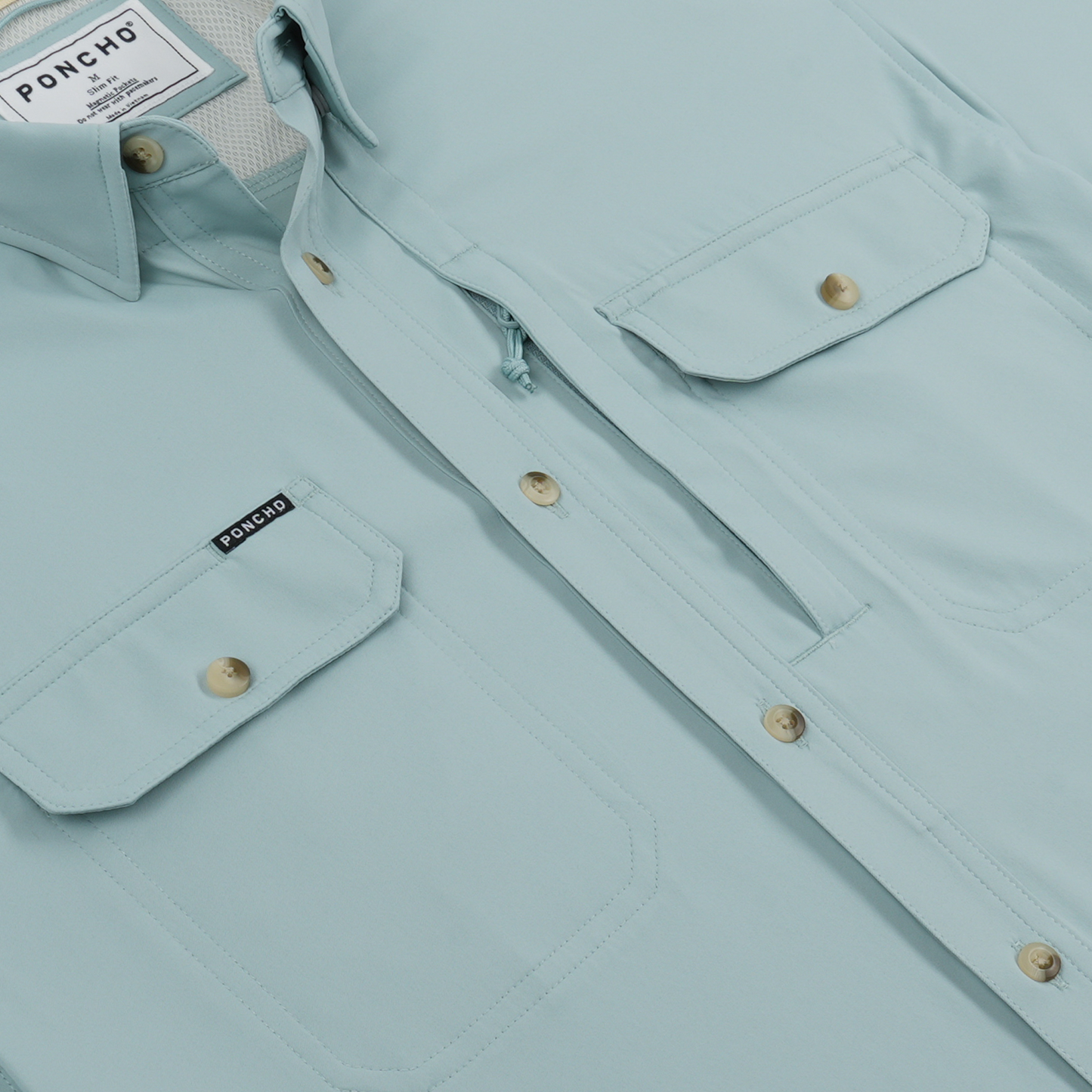 The Gulf Stream Original LS Shirt Washed Teal