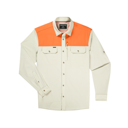 The Hebbronville Original LS Shirt Tan / Blaze