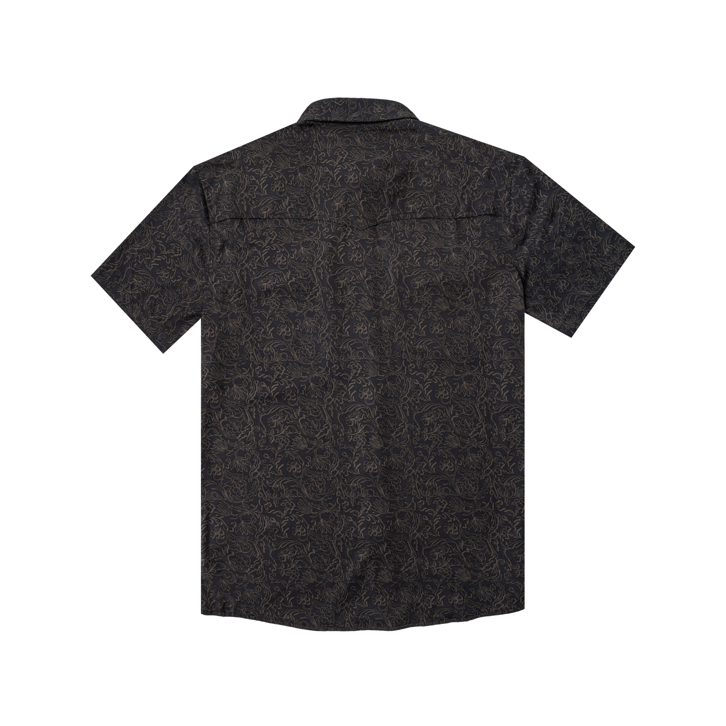 The John Coffee Western SS Shirt Slim Fit Black Floral