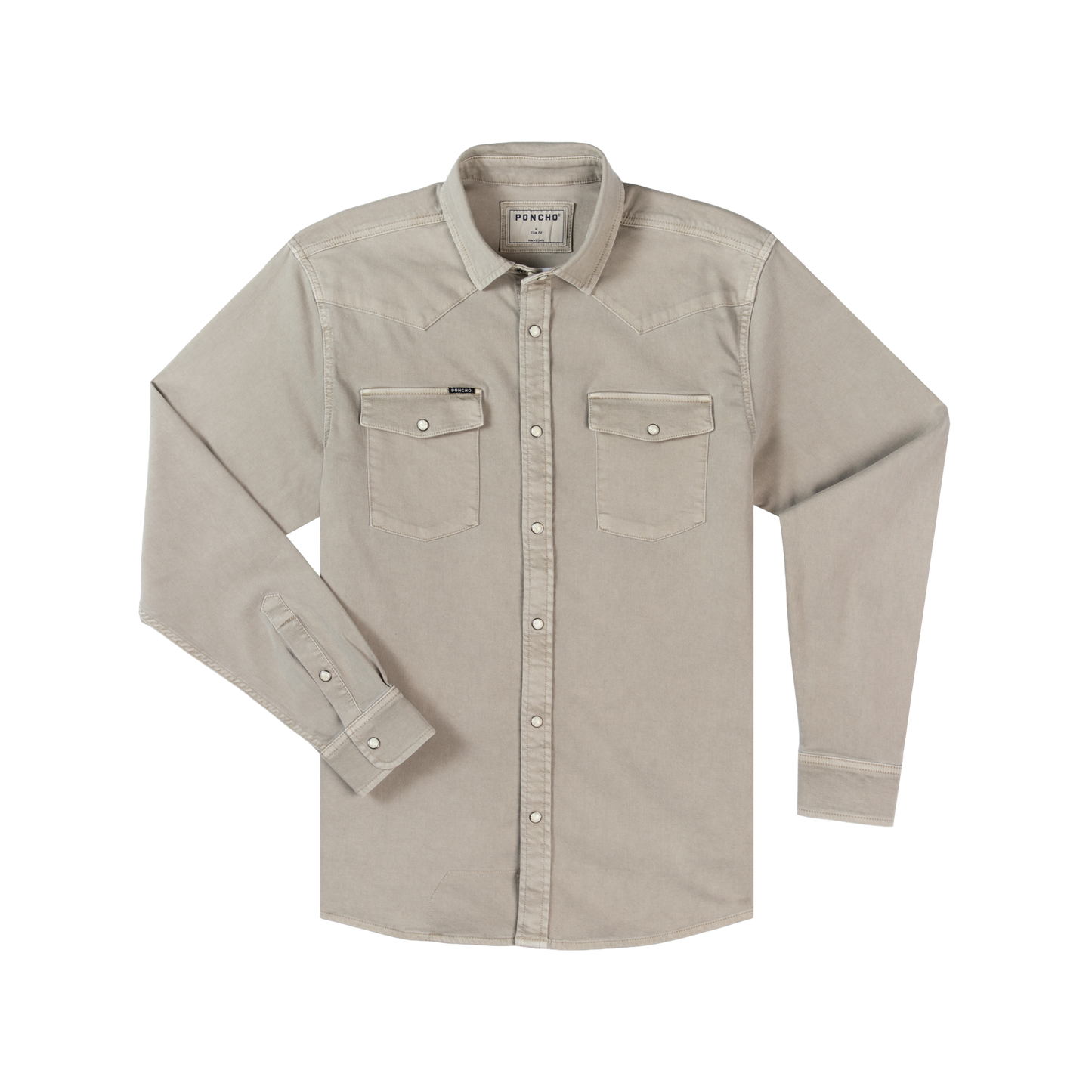 The Stockton Denim Western Shirt Reg Fit Stone