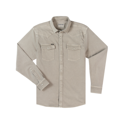 The Stockton Denim Western Shirt Reg Fit Stone