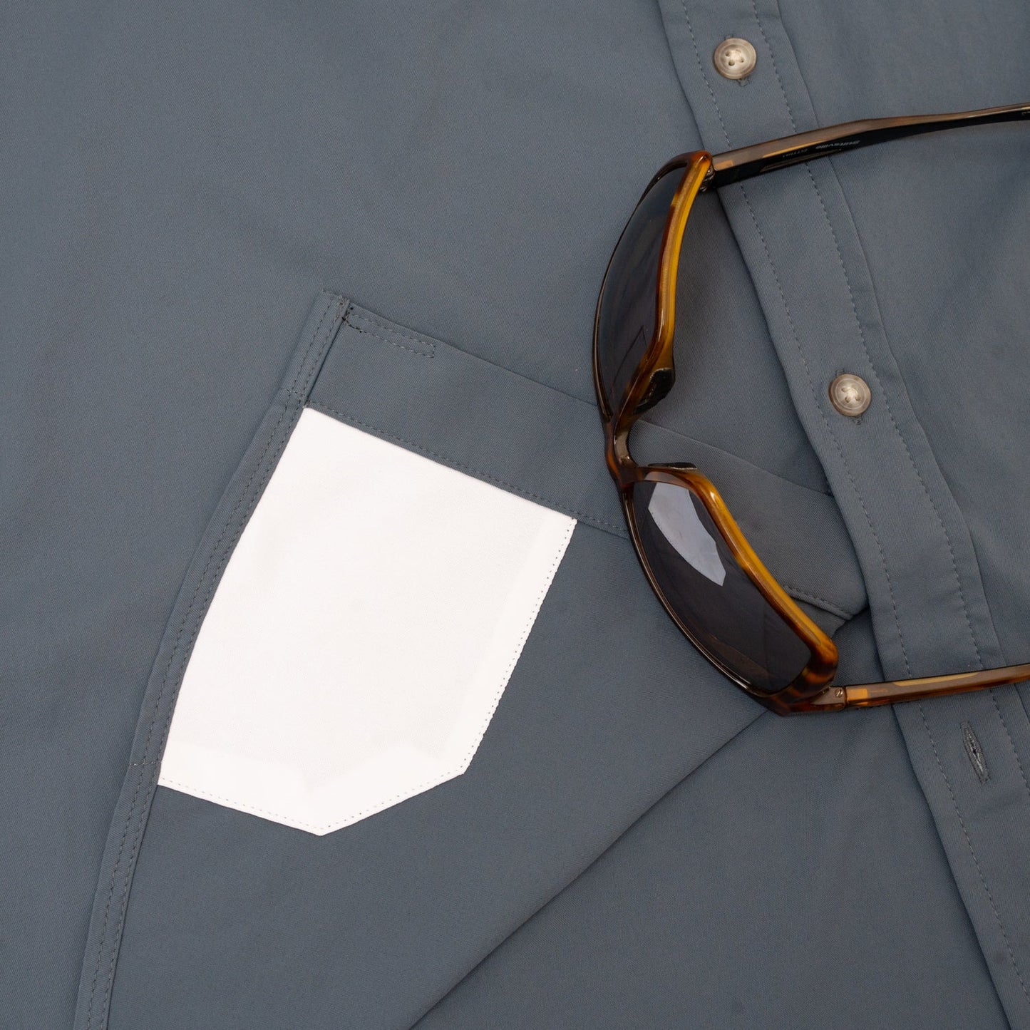 The Busted Prop Ultra-Lite SS Shirt Slim Fit Slate Blue