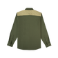 The Roosevelt Flannel LS Shirt Moss Green/Tan