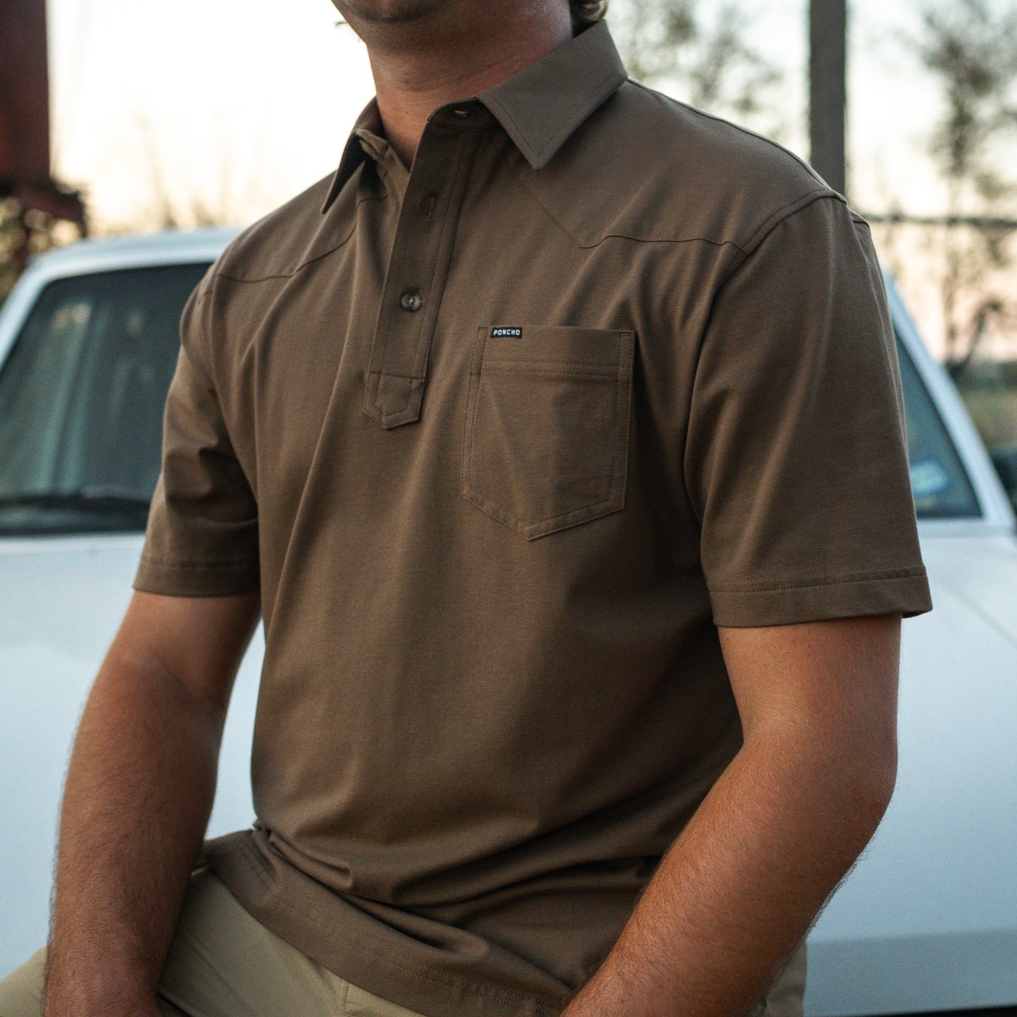 The Truck Bed Polo Reg Fit Brown