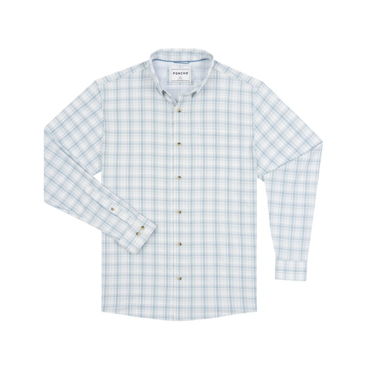 The Head Shake Ultra Light LS Shirt Reg Fit Slate/Silver Plaid