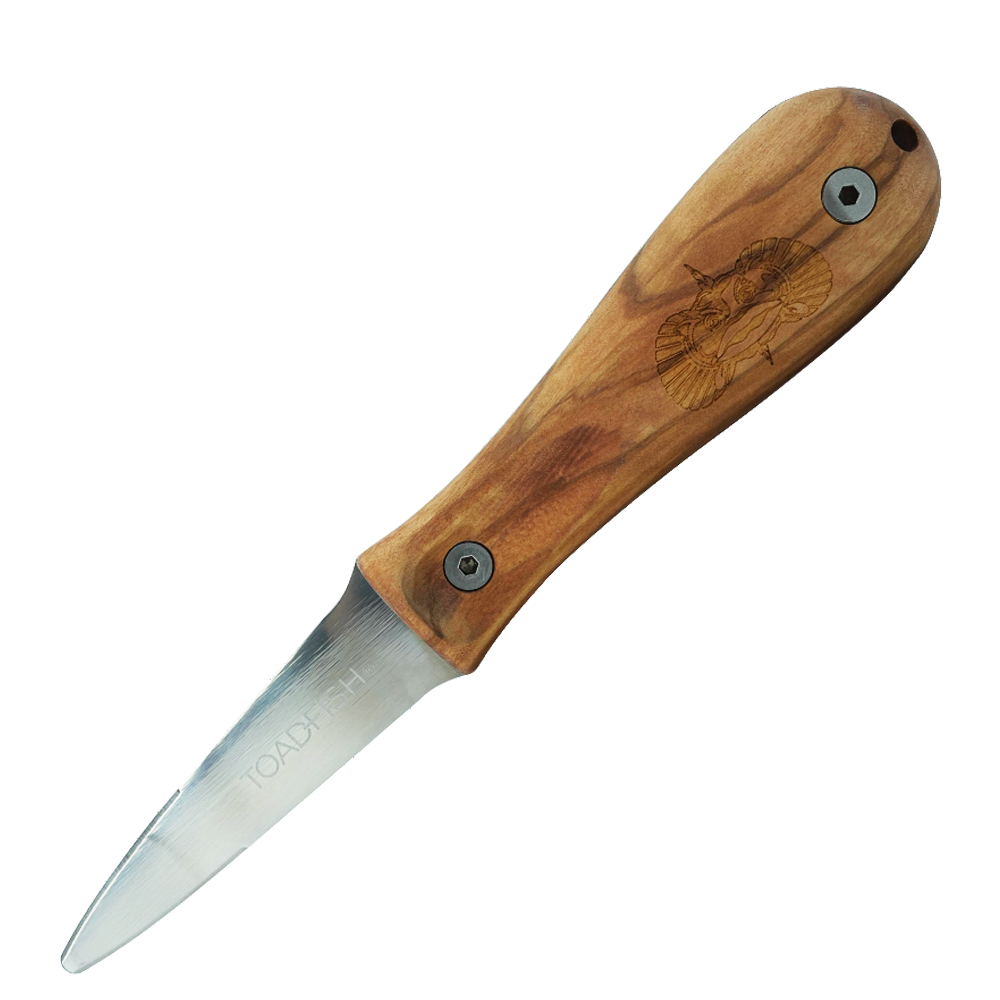 Limited Ed. Oyster Knife - Olive Wood Handle