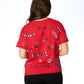 Ws UGA Sequin Spirit Tee Red - Beau Outfitters