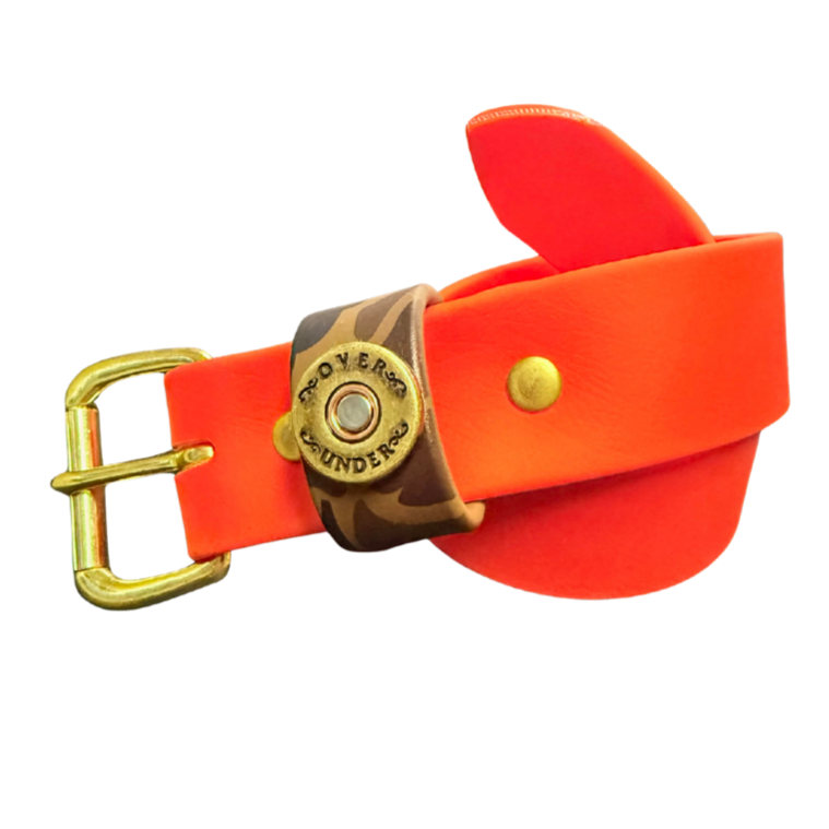 Waterproof Single Shot Belt (Blaze Orange w/ Camo)