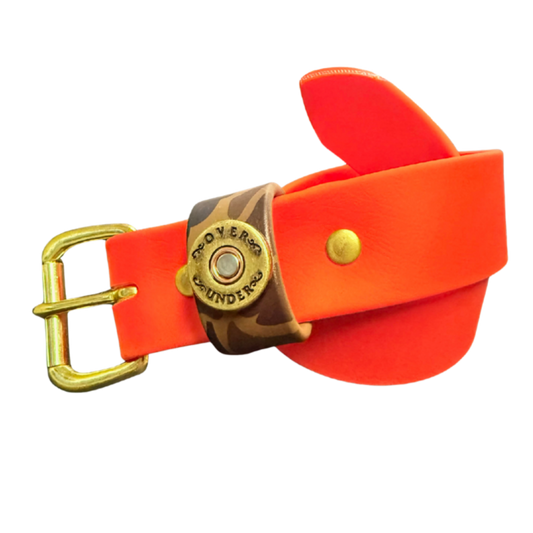Waterproof Single Shot Belt (Blaze Orange w/ Camo)