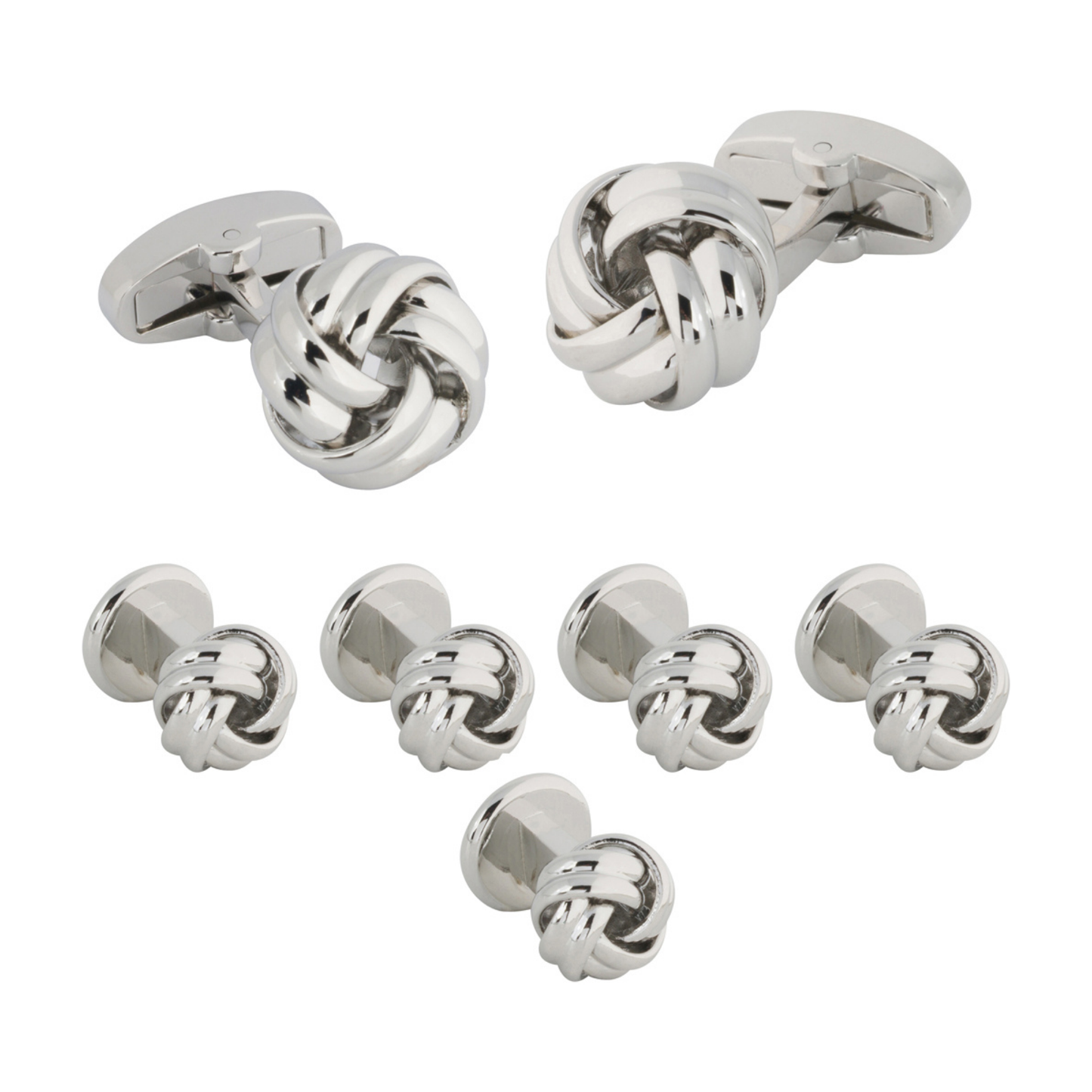 Bocara Stud Set Silver Knots