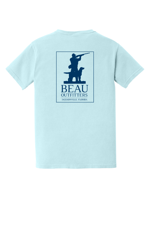 Beau Original Logo SS T-Shirt Chambray/Navy