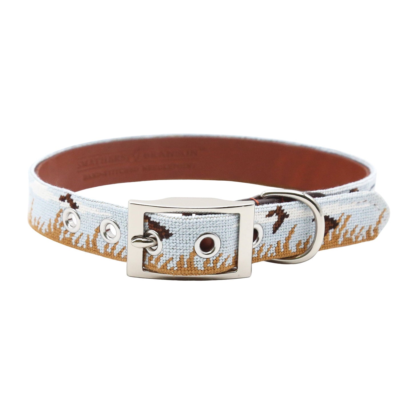 Upland Shoot Needlepoint Dog Collar