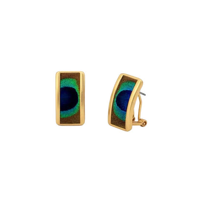 Olivia Rectangular Stud Gold Earring
