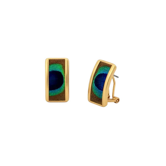 Olivia Rectangular Stud Gold Earring