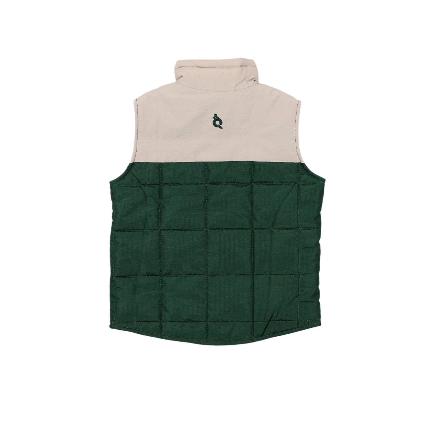 Youth Quilted Camo Vest Green/Khaki