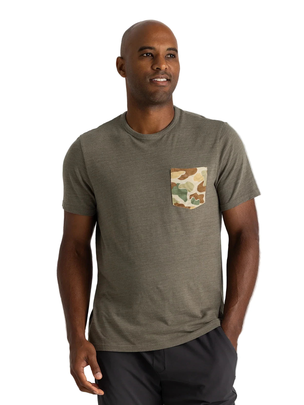 Vintage Camo Pocket SS T-Shirt Fatigue