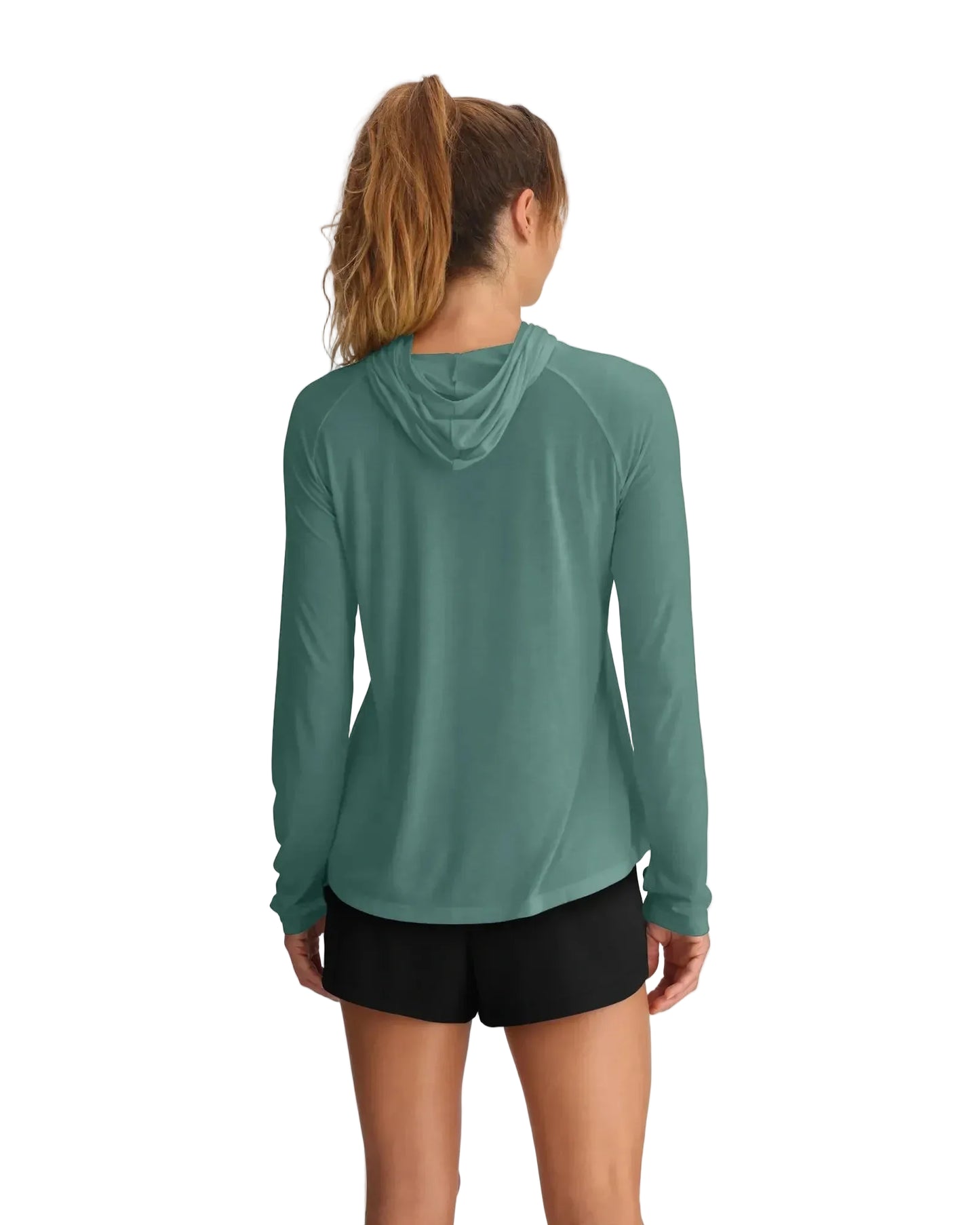 Ws Bamboo Lightweight Hoodie II Sea Pine