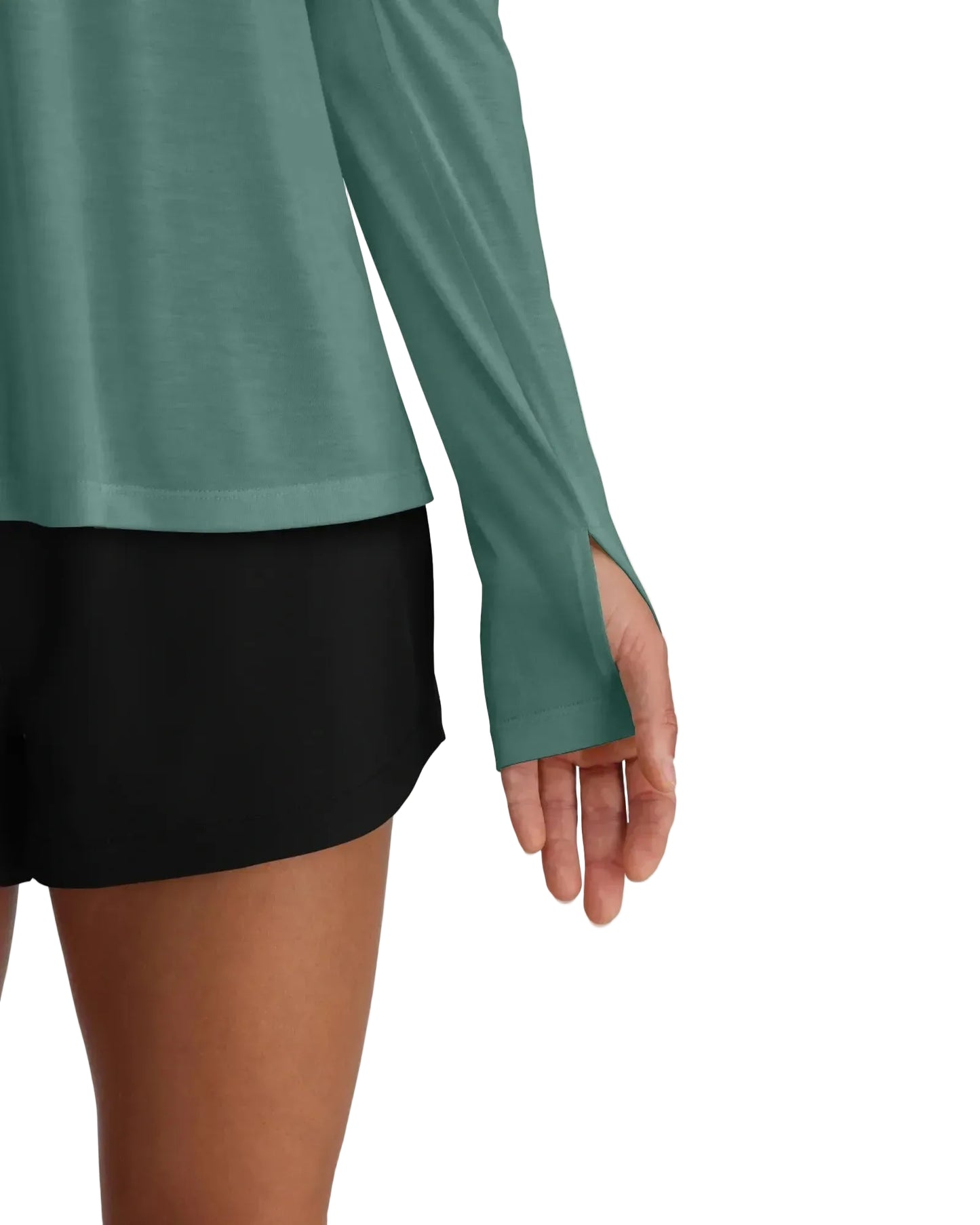 Ws Bamboo Lightweight Hoodie II Sea Pine