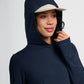 Ws Bamboo Shade Hoodie II Deep Navy