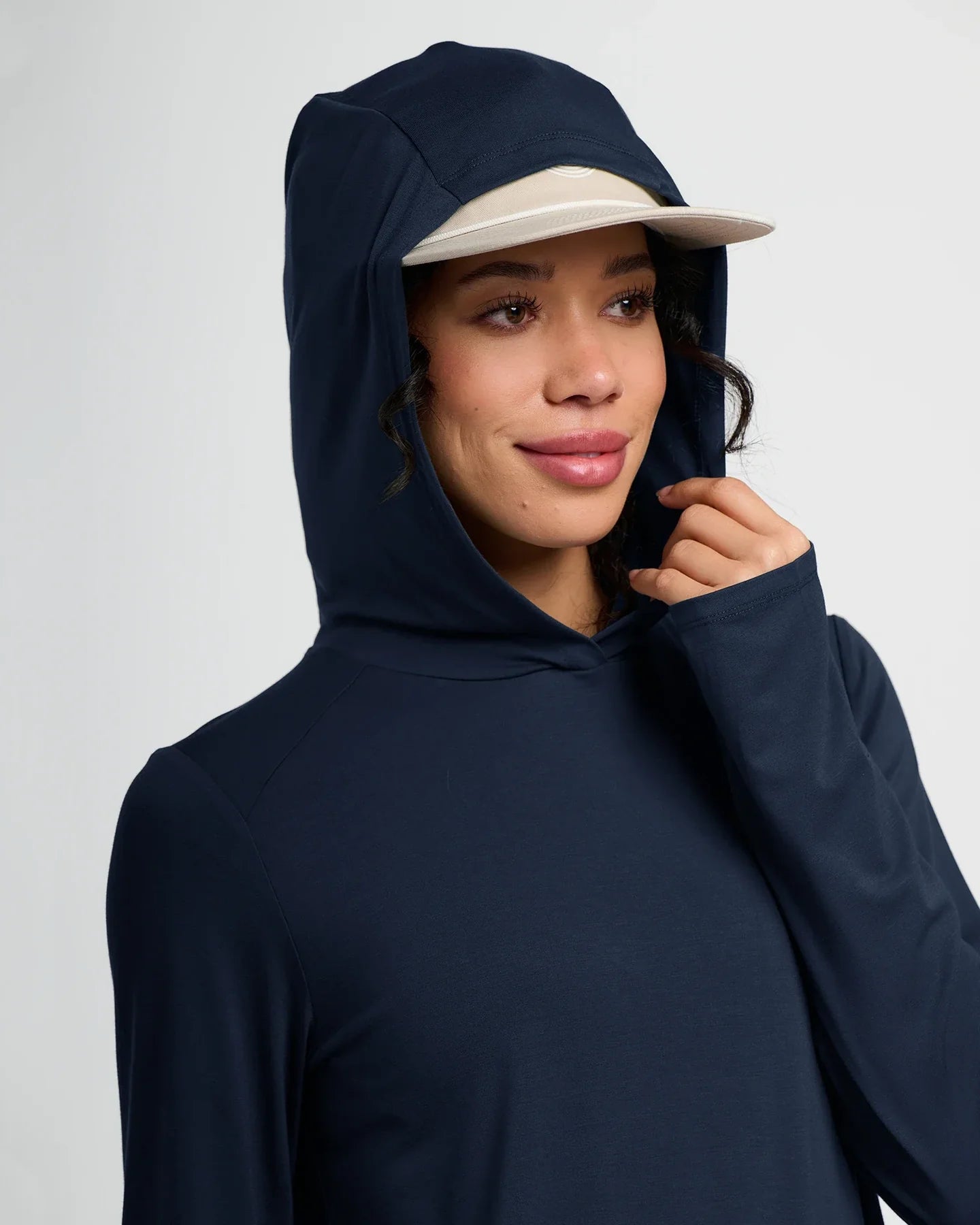 Ws Bamboo Shade Hoodie II Deep Navy