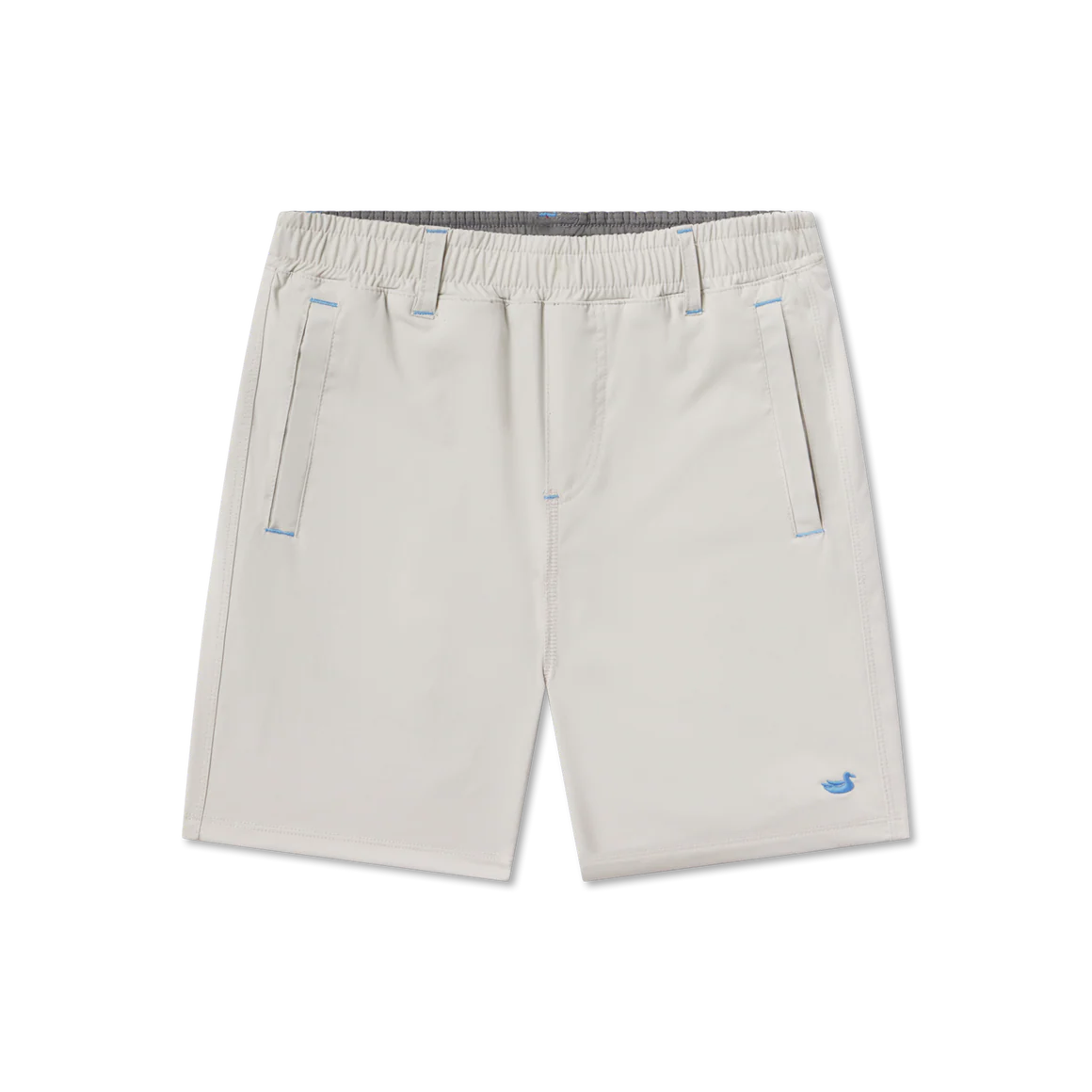 Youth Billfish Lined Perf Shorts Lt Grey