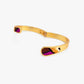 Aaliyah Bezel Hinge Cuff