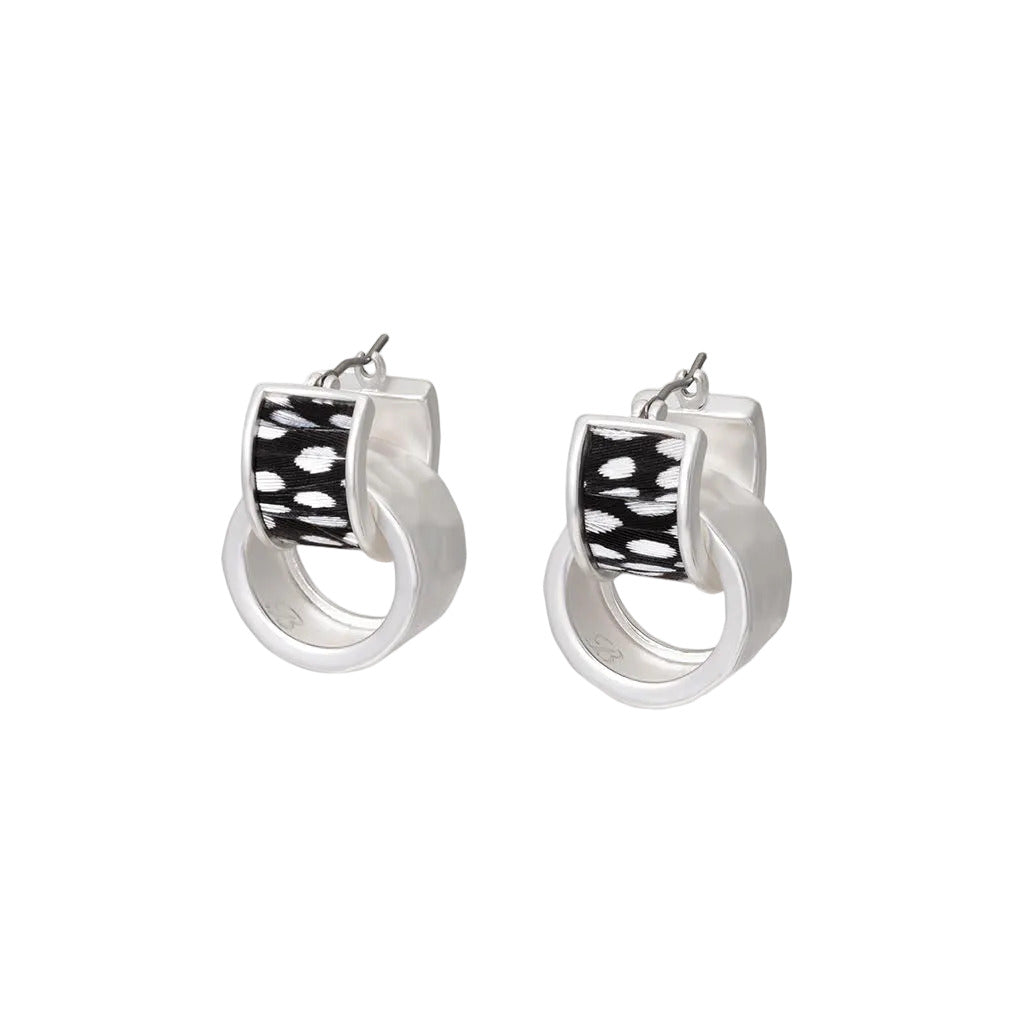Abigail Two Piece Hoop Earring Silver
