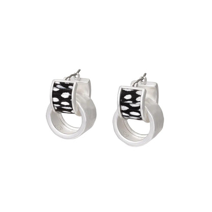 Abigail Two Piece Hoop Earring Silver