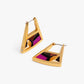 Ava Double Sided Triangle Hoop Earring