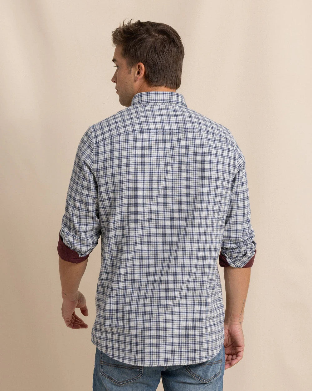 Barnwell Plaid Shirt Oatmeal