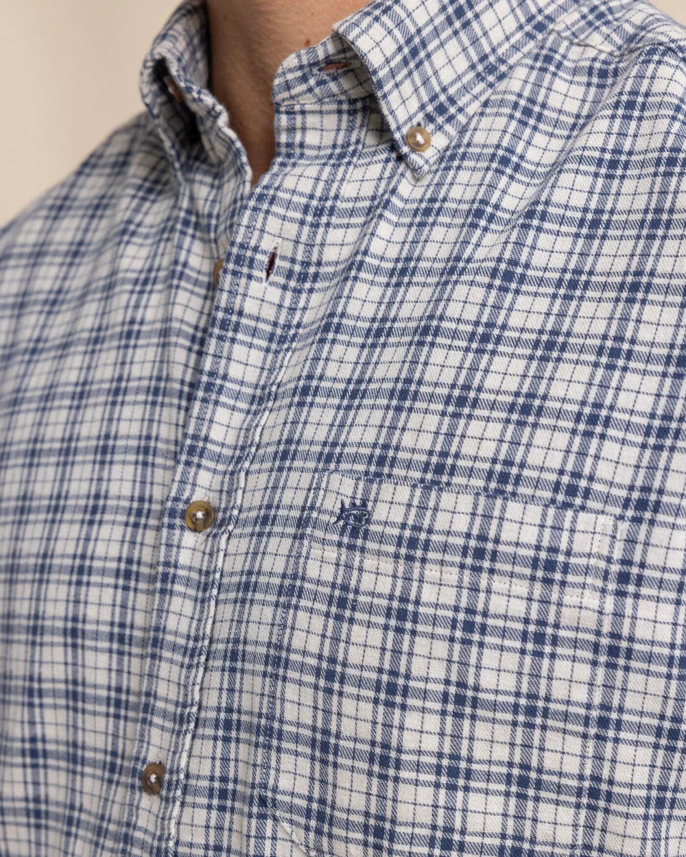 Barnwell Plaid Shirt Oatmeal