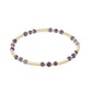 FW25 Gemstone Gold Joy Pattern 3mm Bead Bracelet