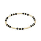 FW25 Gemstone Gold Joy Pattern 3mm Bead Bracelet