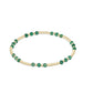 FW25 Gemstone Gold Joy Pattern 3mm Bead Bracelet