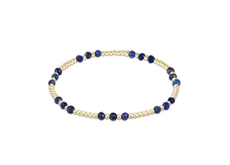 FW25 Gemstone Gold Joy Pattern 3mm Bead Bracelet